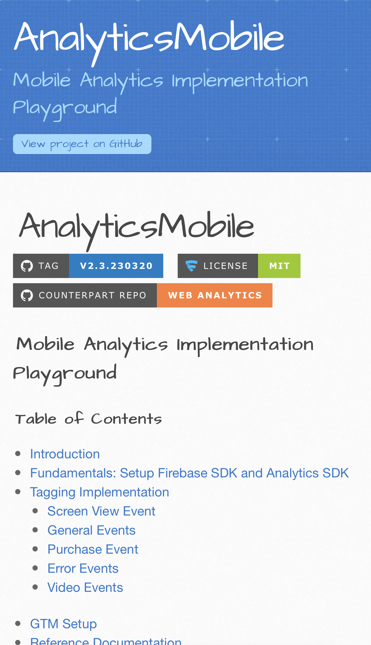 Mobile Analytics Implementation